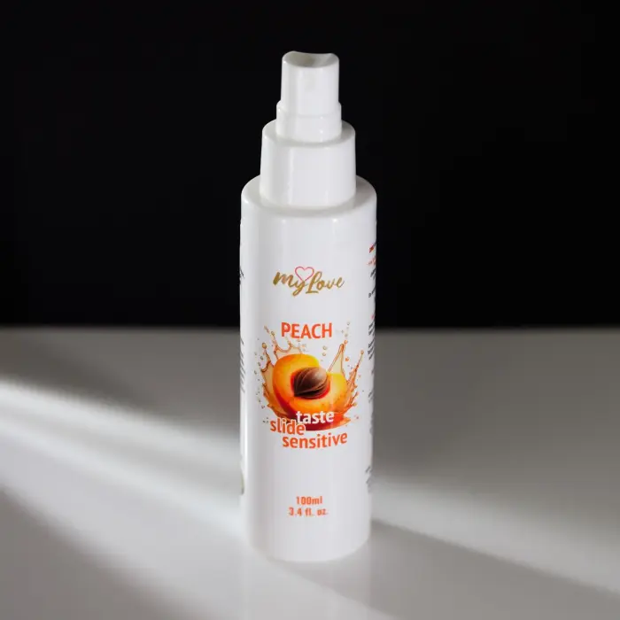 MyLove Taste-Slide Sensitive persiku lubrikants ar garšu – 100 ml Foto 6