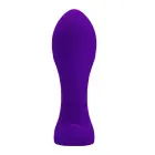 PRETTY LOVE - MORTON Anal Plug Massager with 12 Vibration Functions – 10 cm – Black — Photo 3