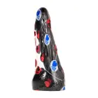All Black Realistic Dildo with Balls – 22 cm (9″) — Photo 1