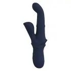 GODDESS IRIS Duo Vibrator with Sliding Bead – 23.5 cm (9.25″) – Dark Blue — Photo 3