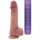 Playhouse Sliding Skin vibrējošs dildo ar pulti – silikons – XL – miesas krāsa — Foto 5