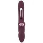 Javida Strapless Strap-On Flic dubultais vibrators – rozā — Foto 5