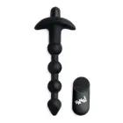 Vibrating Silicone Anal Beads with Remote Control – 18 cm – Black — Photo 6