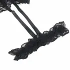 Subblime Teddy with Lace Detail and Adjustable Garter Straps – Black – L/XL — Photo 6