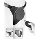 Pipedream Body Dock G-Spot Pro strap-on josta ar vibrējošu plāksni – melns — Foto 3