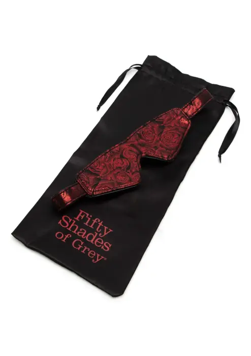 Reverse PU Leather Blindfold Foto 5