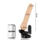 BASECOCK Vibrating Intimate Device с пультом управления – 19.5 см x 4 см (7.7″ x 1.6″) – телесный — Фото 2