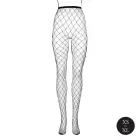Pantyhose with Fishnet Pattern and Elastic Waistband – Black – One Size — Photo 8