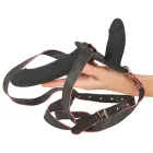 RC vibruojantis dvigubas strap-on – 15.5 cm — Nuotrauka 5
