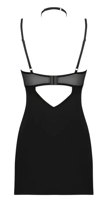 Obsessive Selinne сорочка со стрингами – чёрная – XL/XXL Фото num