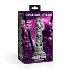 Tower of Doom – skull tower fantasy silicone dildo – grey — Photo 2