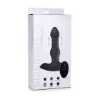 Vibrating and Thrusting Silicone Butt Plug with Remote Control – 18 cm (7″) – Pink — Photo 1