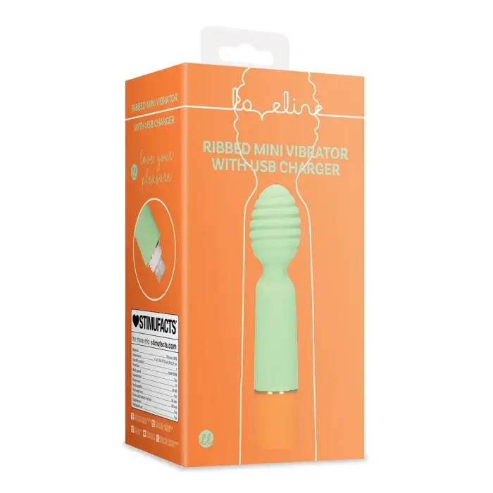 Ribbed Mini Vibrator – Green