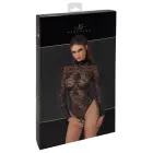Noir Body Kragen Lace Bodysuit – Black – XL — Photo 1
