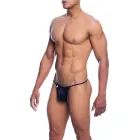 MOB Microfiber V-String – Black – S/M — Photo 1