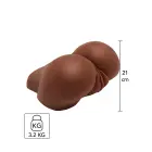 Big Ass Banger Vibrating Masturbator – Brown — Photo 1