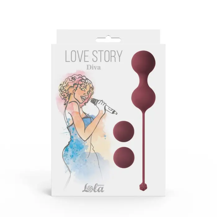 Love Story Diva набор вагинальных шариков – красный
