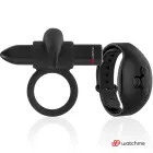 Black&Silver Burton vibruojantis penio žiedas su WatchMe nuotolinio valdymo laikrodžiu – juodas — Nuotrauka 2