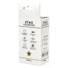 Star Collection – Черная силиконовая анальная пробка S со светло-розовым камнем — Фото 2