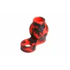 XR Brands Hell Hound Silicone Ball Stretcher Sleeve – Red — Photo 1