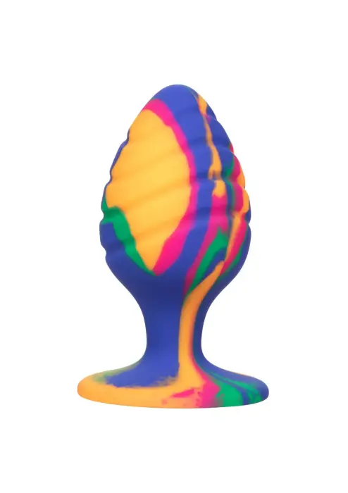 Cheeky Swirl anālais spraudnis – 4.4 cm (1.75″) – Daudzkrāsains