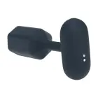 Hexagonal Vibrating Silicone Anal Plug – 18-20 cm – Black — Photo 4
