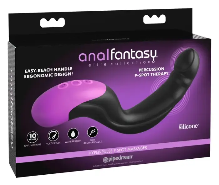 Anal Fantasy Elite Hyper Pulse стимулятор простаты – 15.2 cm – Черный
