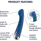 Satisfyer Spinning G-Spot 1 Rotating G-Spot Vibrator – 18 cm (7″) – Blue — Photo 3