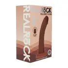 Divu blīvumu silikona izliekts reālistisks dildo ar piesūcekni – brūns – 15,5 cm — Foto 1