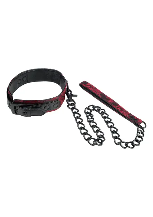 Scandal Collar with Leash – Black