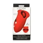 Клиторальный стимулятор Kiss and Tell – 13 см (5.1″) – красный — Фото 2
