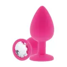 Deimantinis analinis kištukas M – 15 cm (6″) – Rožinis Photo