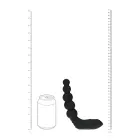 Vibrējošs, sildošs, lokāms silikona prostatas masieris ar bumbiņām – 20 cm – Melns — Foto 8