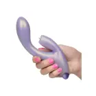 G-Love G-Kiss двойной вибратор с мерцающим язычком и гибким стержнем – 18 cm (7″) – фиолетовый — Фото 5