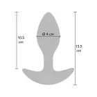 Svirtas analinis kištukas – 100% silikonas – Juodas Photo