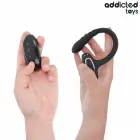 Addicted Toys P-Spot Dual Motor Ring Remote – Black – 21.5 cm (8.5″) — Photo 3