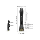 Гибкий кролик-вибратор – 18 cm (7″) – черный — Фото 4