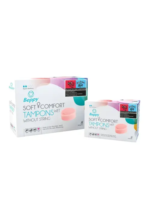 Beppy Soft + Comfort Wet tamponi – 8 gab. Foto 5