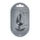 Smooth Silicone Large Anal Plug – 8.9 cm (3.5″) – Gunmetal — Photo 2