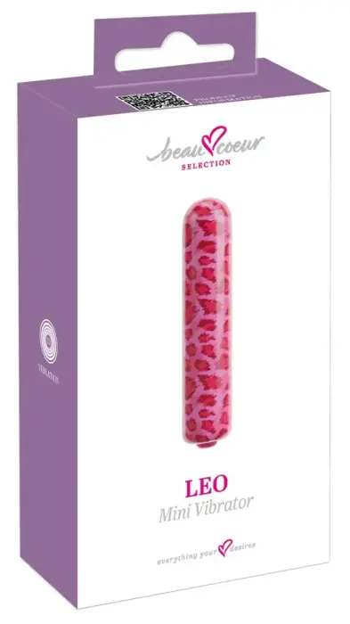 beau coeur Leo Mini Vibrator – 8.7 cm – Leopard print