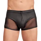 NEK matēta izskata bikses ar tīkla ieliktņiem – melnas – XL Foto 2