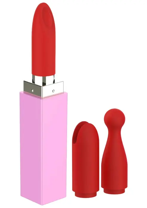 Sealed With A Kiss Lipstick Vibrator – 11 cm (4.3″) – Pink
