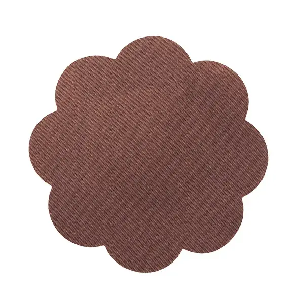 Bye Bra Satin Nipple Covers Brown XL – Invisible Hypoallergenic 8cm