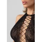 Christine Noir – mežģīņu bodysuit ar halterneck kaklu un atvērtu muguru – melns — Foto 3
