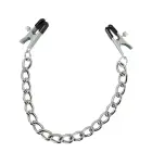 BK Adjustable Nipple Clamps with Chain – Silver — Photo 2