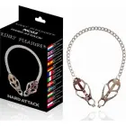 Kinky Pleasure Hard Attack Adjustable Nipple Clamps – Silver — Photo 1