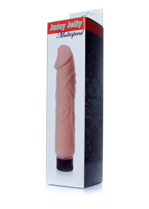 Juicy Jelly daudzātrumu vibrators – 22 cm – ādas krāsa Foto 6