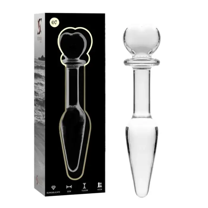 Интимная стеклянная анальная пробка Ibiza Nebula Series Model 7 – 13.5 cm (5.3″) – прозрачный