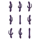 Rini Pulse Wave Double Penetration Rabbit Vibrator – 20 cm – Purple — Photo 6