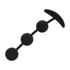 BLACK&SILVER Harry Silicone Intimate Beads 3 Spheres – 14 cm – Black — Photo 2